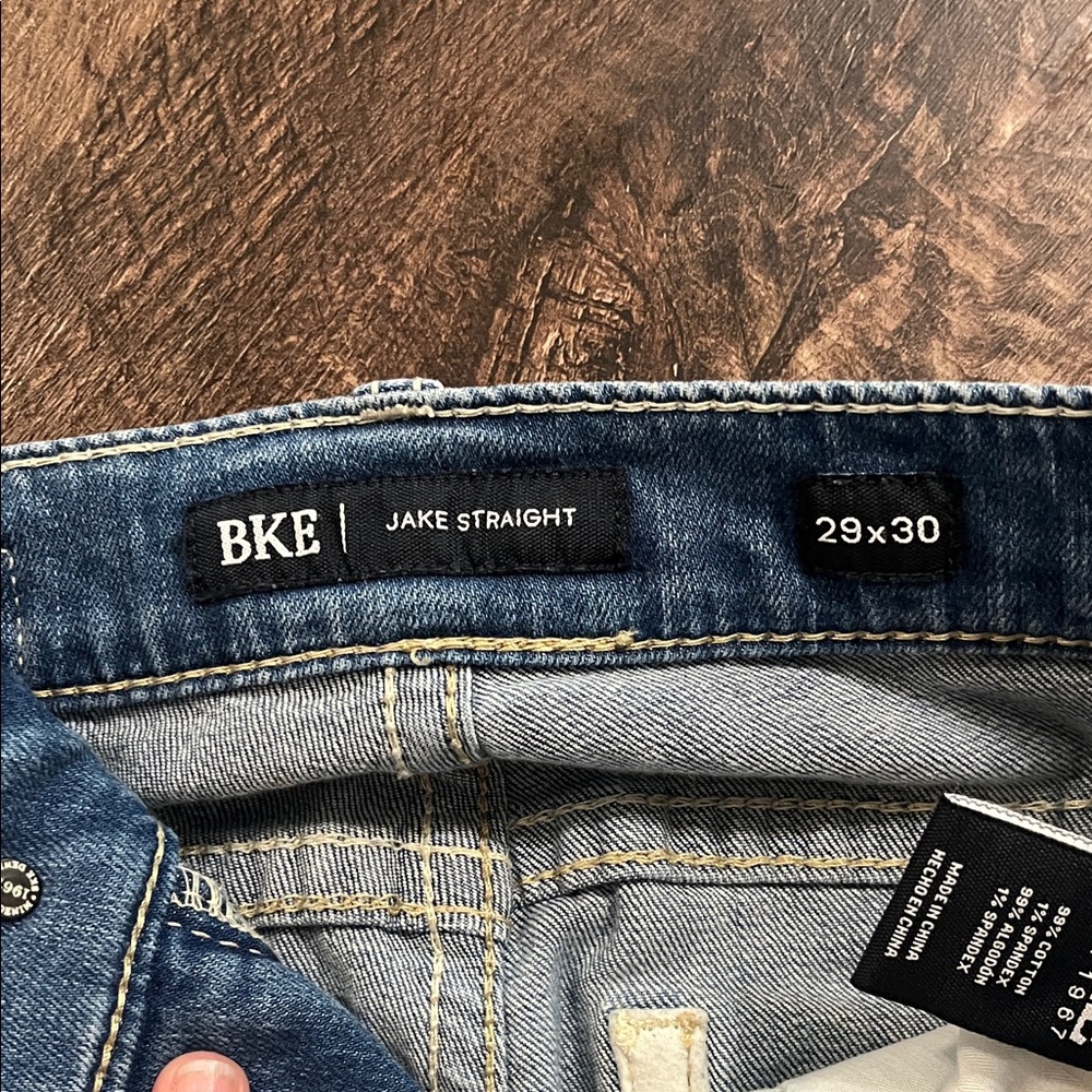 BKE Jake Straight Denim Jeans - Classic Blue